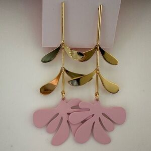 Kate spade long Flower botanical garden linear Earrings